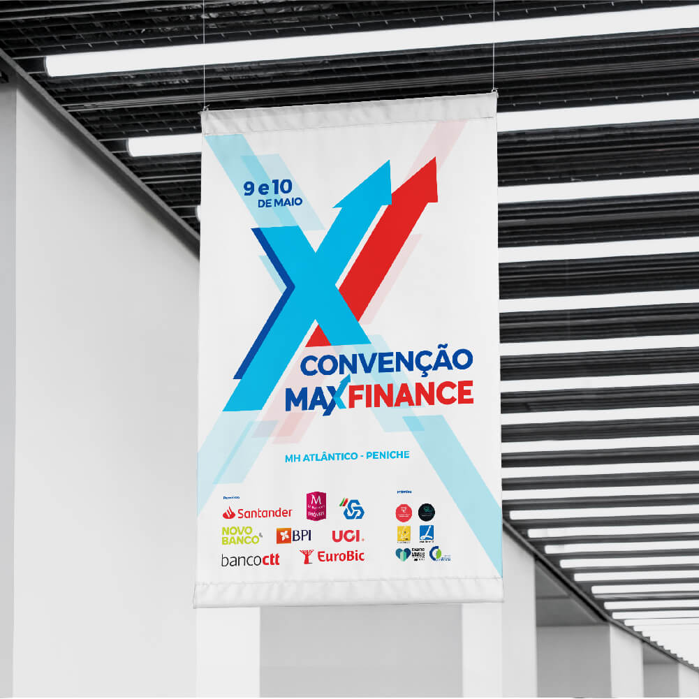 Exemplar de banner para promoção numa convenção