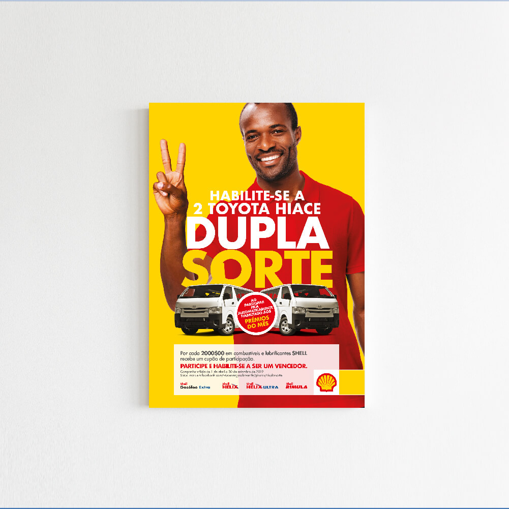 Cartaz para campanha Dupla Sorte