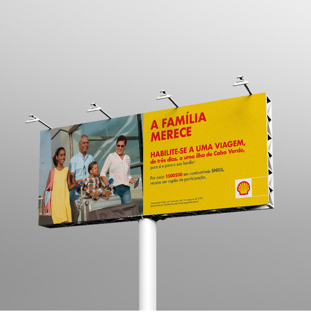 Anúncio para campanha Família Merece